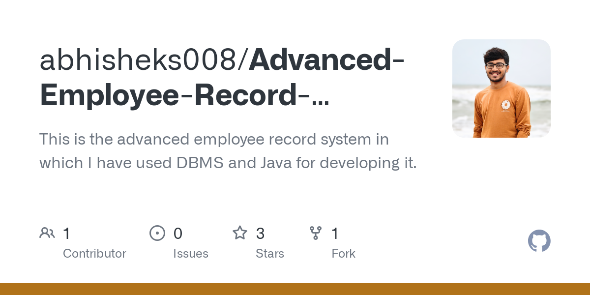 Advanced Employee Record System   Version II