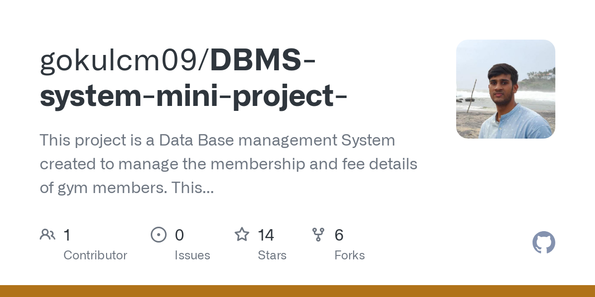 DBMS system mini project