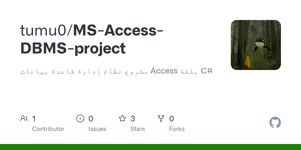 MS Access DBMS project