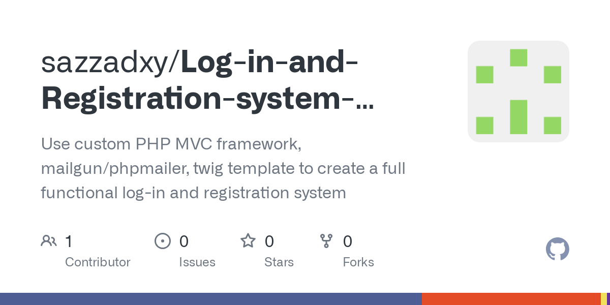 Log in and Registration system using custom PHP MVC framework