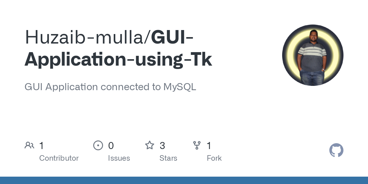 GUI Application using Tk