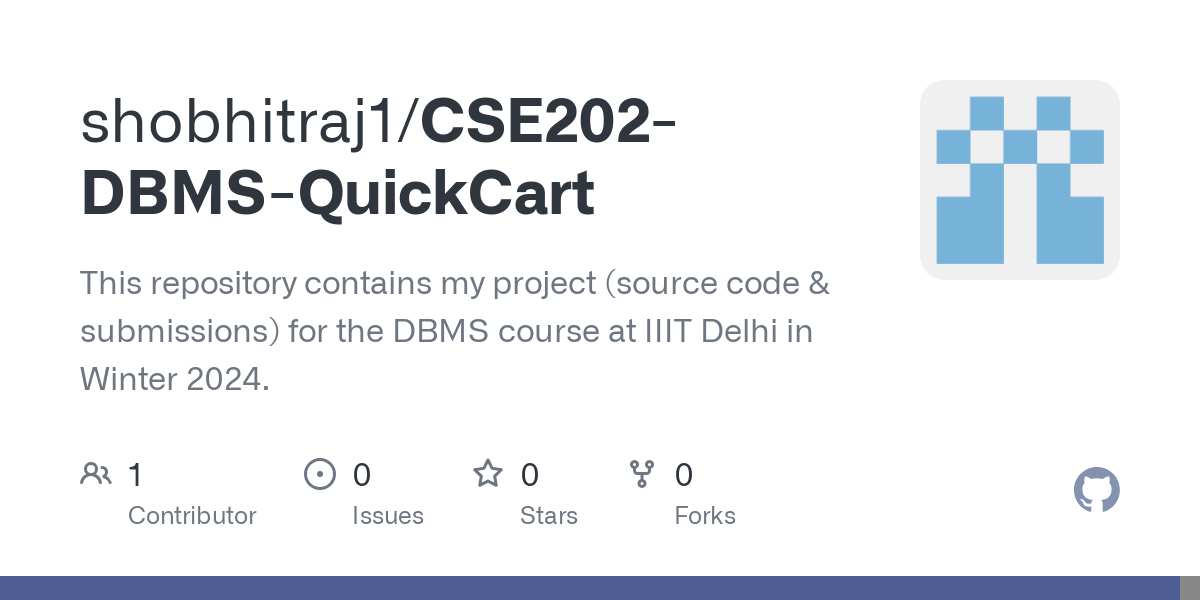 CSE202 DBMS QuickCart