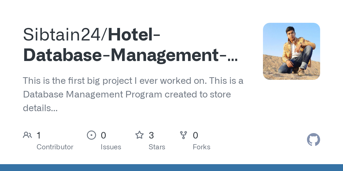 Hotel Database Management System