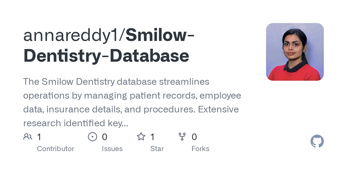 Smilow Dentistry Database