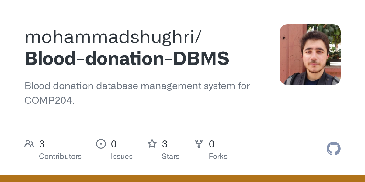 Blood donation DBMS