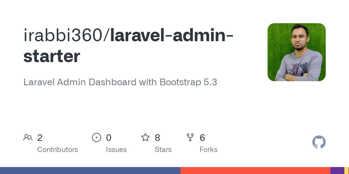 laravel admin starter