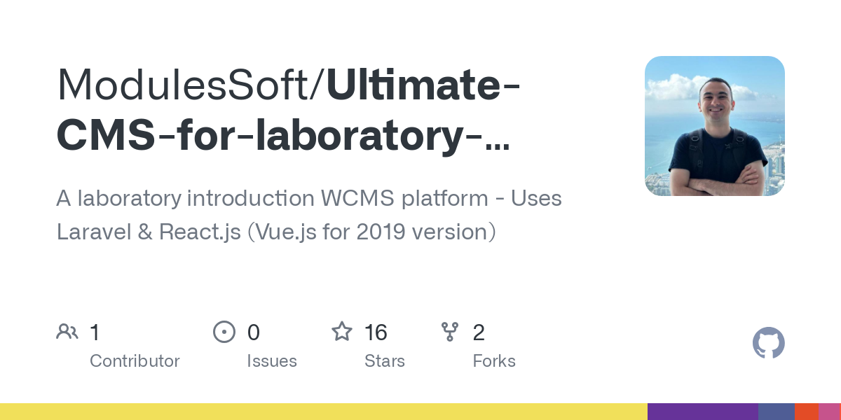 Ultimate CMS for laboratory webpage