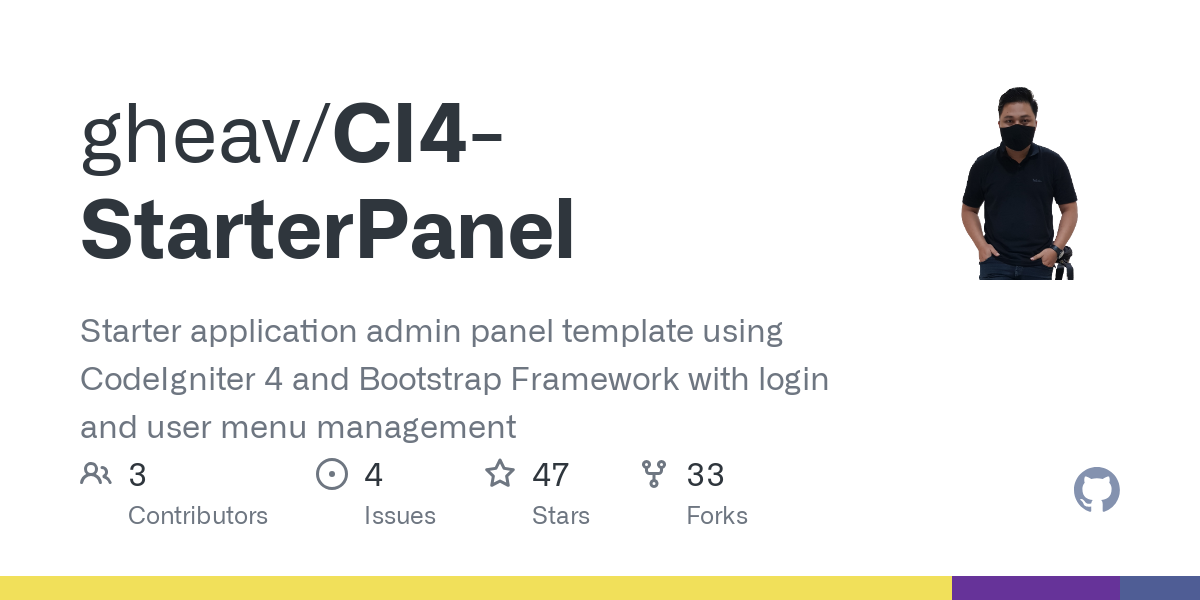 CI4 StarterPanel