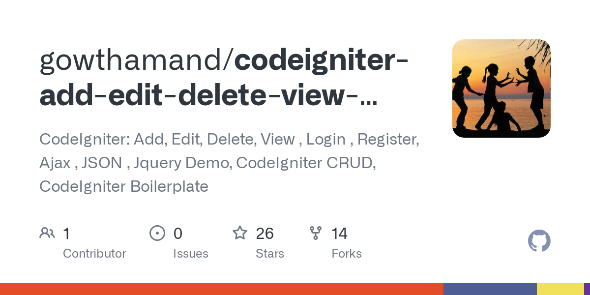 codeigniter add edit delete view login register