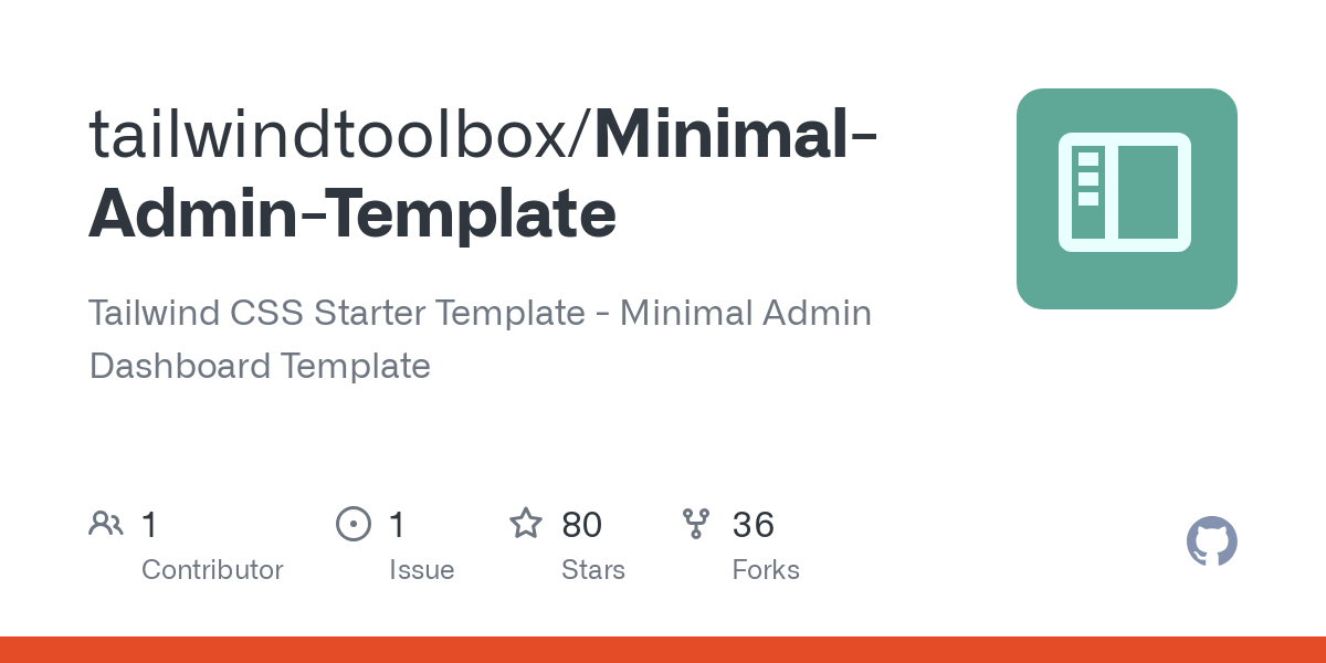 Minimal Admin Template