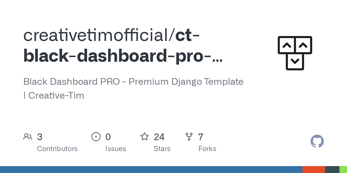 ct black dashboard pro django