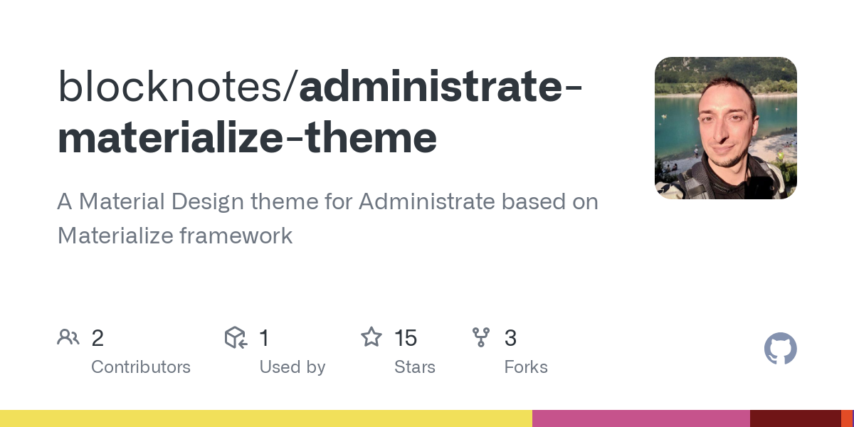 administrate materialize theme