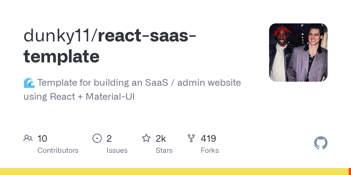 react saas template