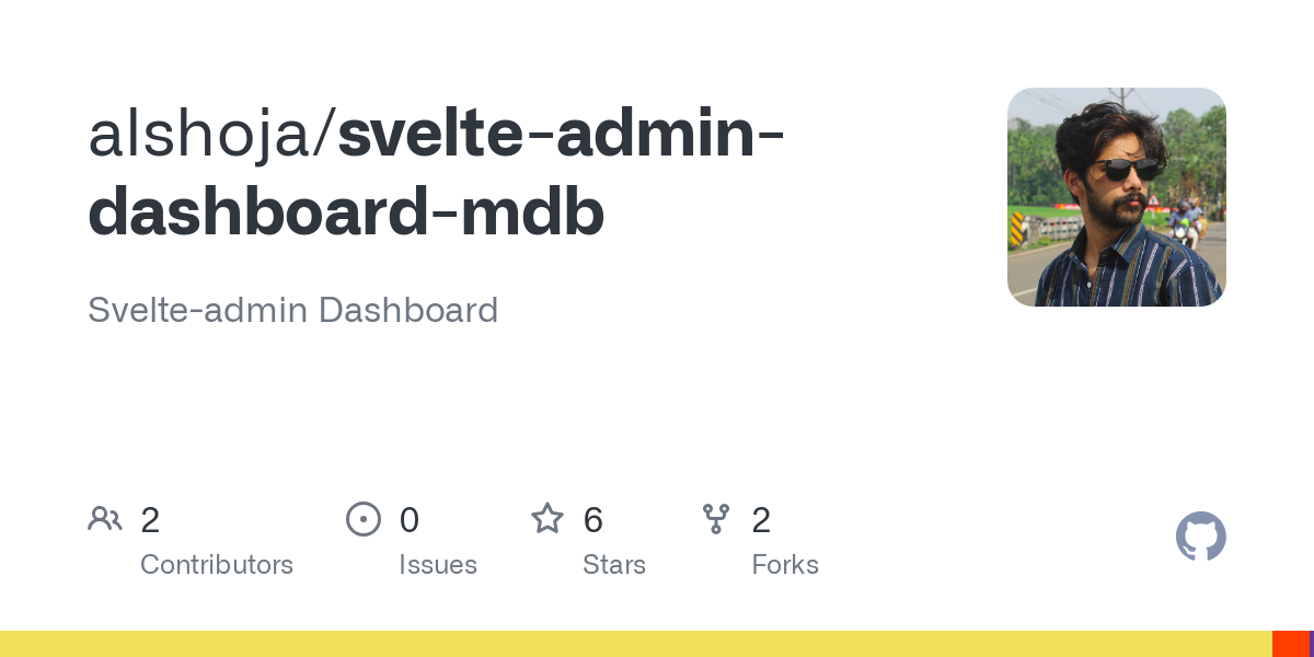 svelte admin dashboard mdb