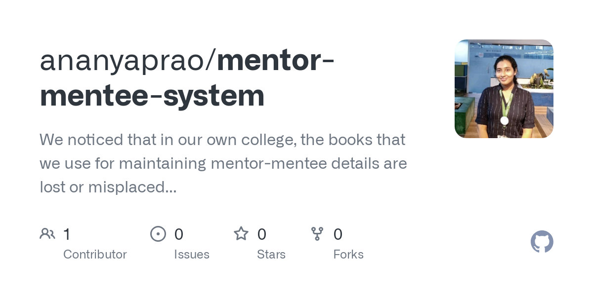 mentor mentee system