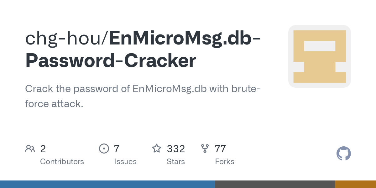 EnMicroMsg.db Password Cracker