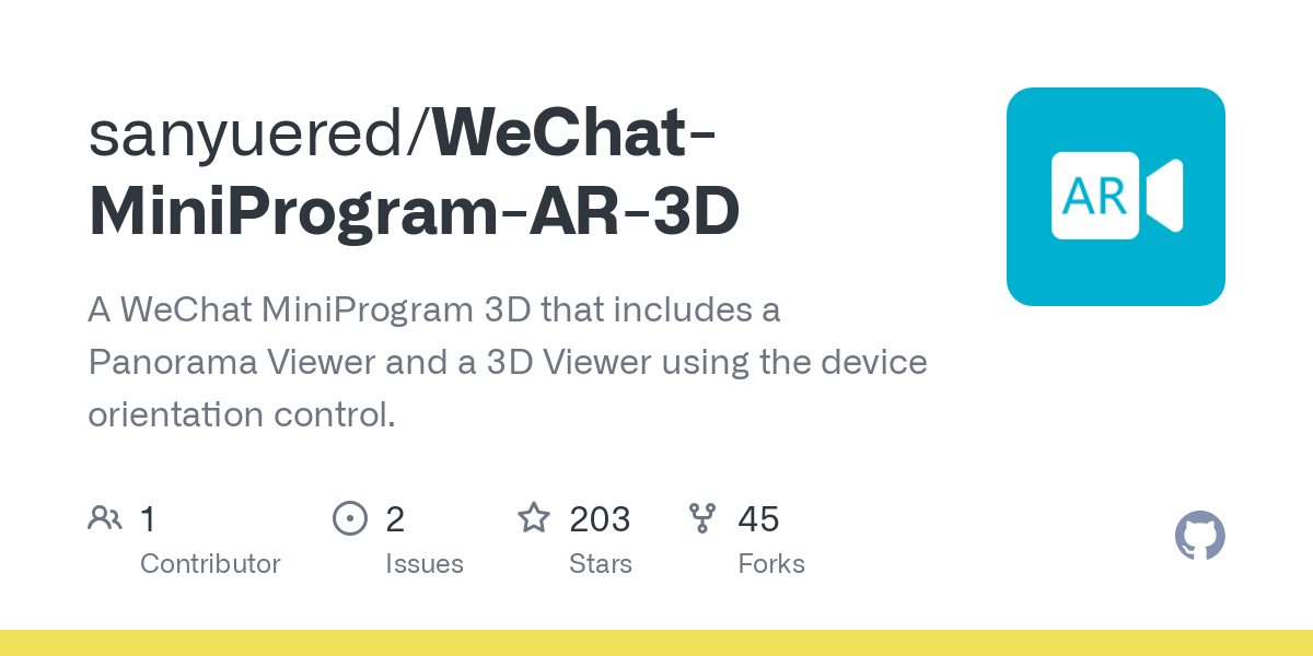 WeChat MiniProgram AR 3D