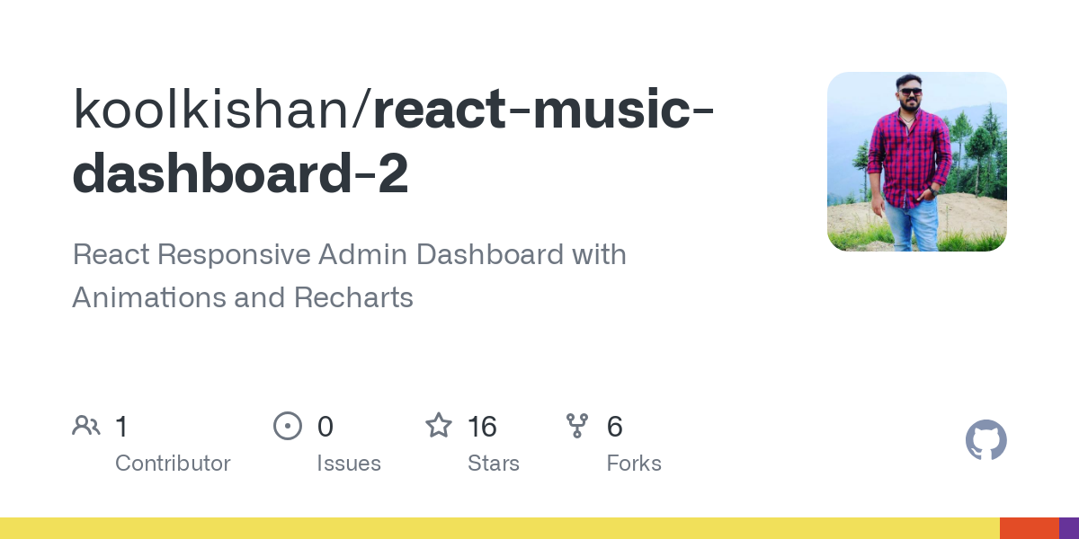 react music dashboard 2