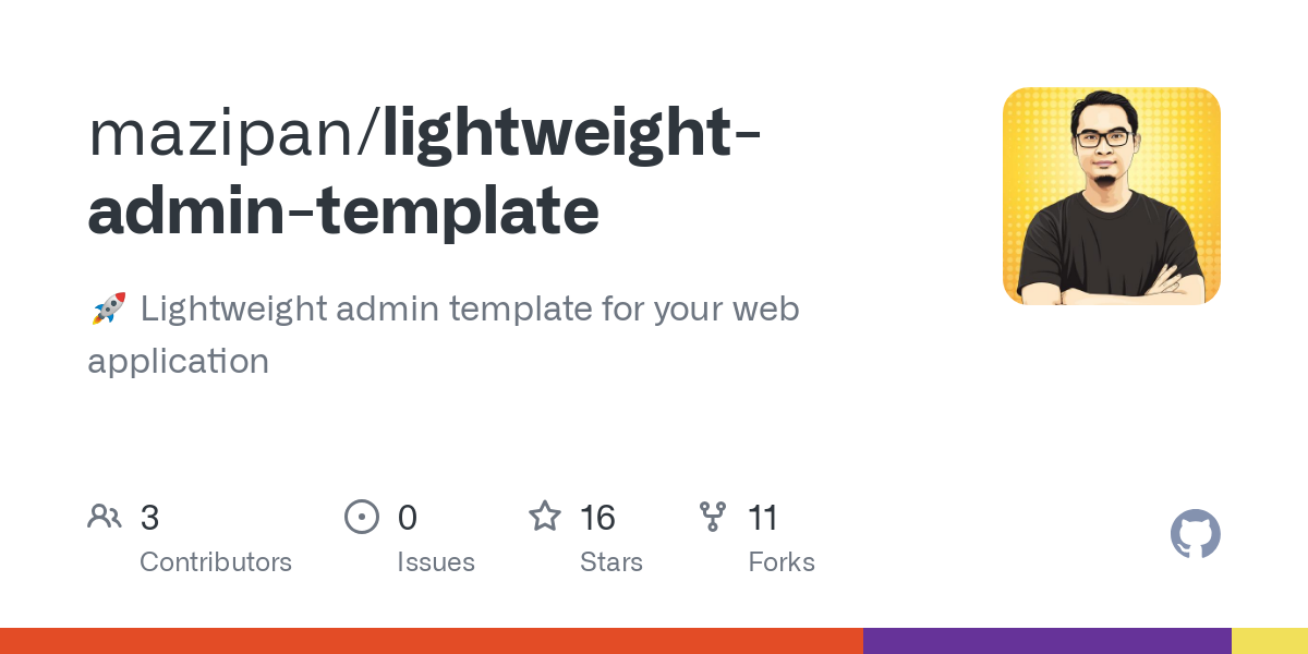 lightweight admin template