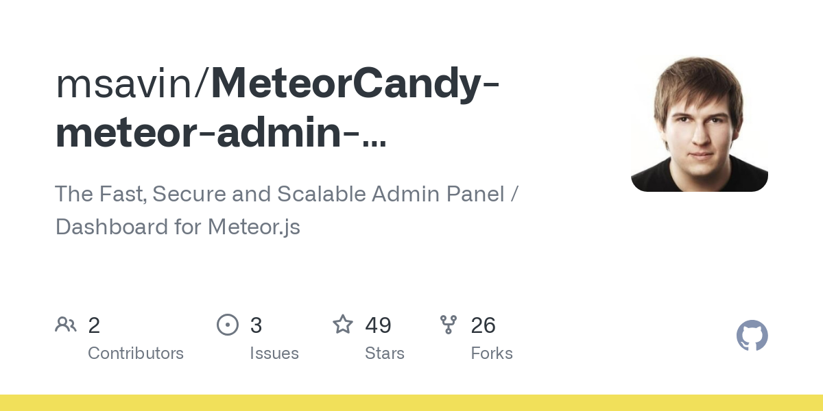 MeteorCandy meteor admin dashboard devtool