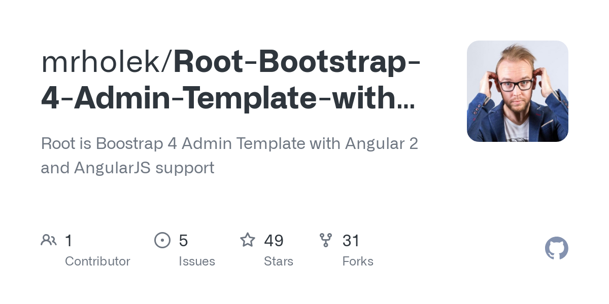 Root Bootstrap 4 Admin Template with AngularJS Angular 2 support