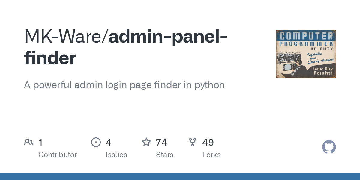 admin panel finder