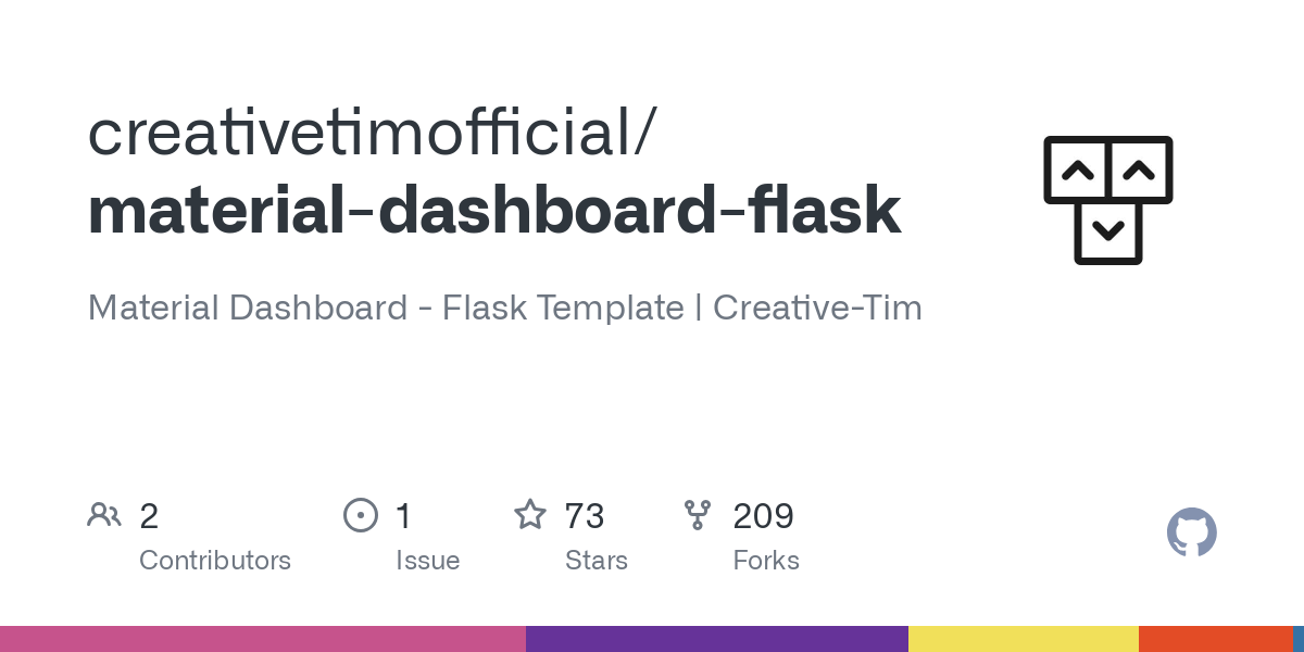 material dashboard flask