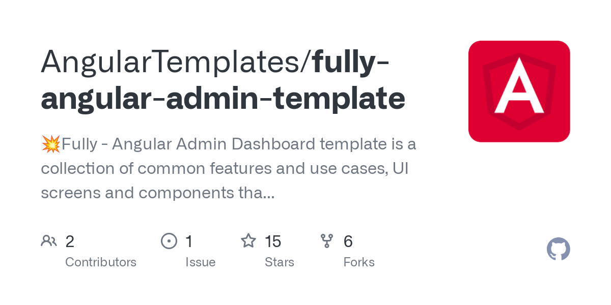 fully angular admin template