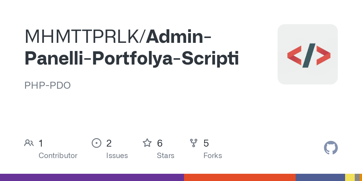 Admin Panelli Portfolya Scripti