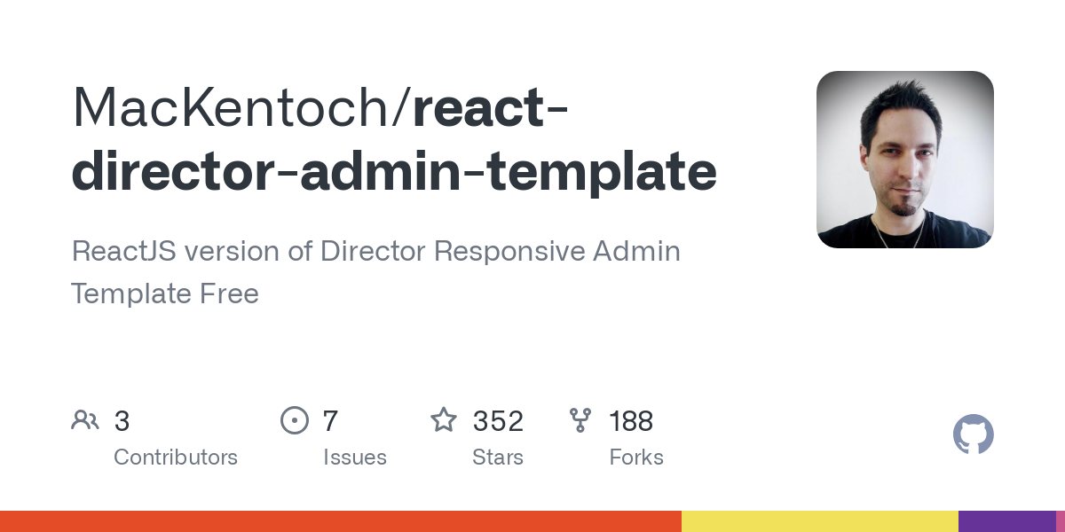 react director admin template