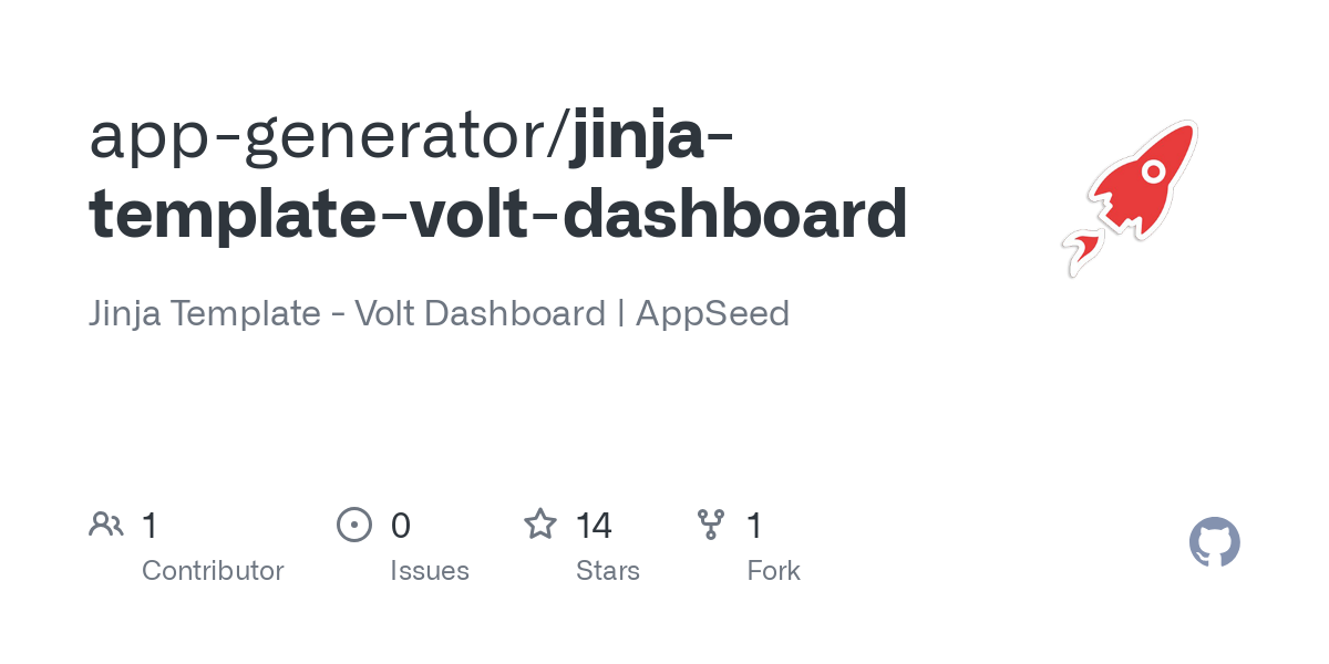 jinja template volt dashboard