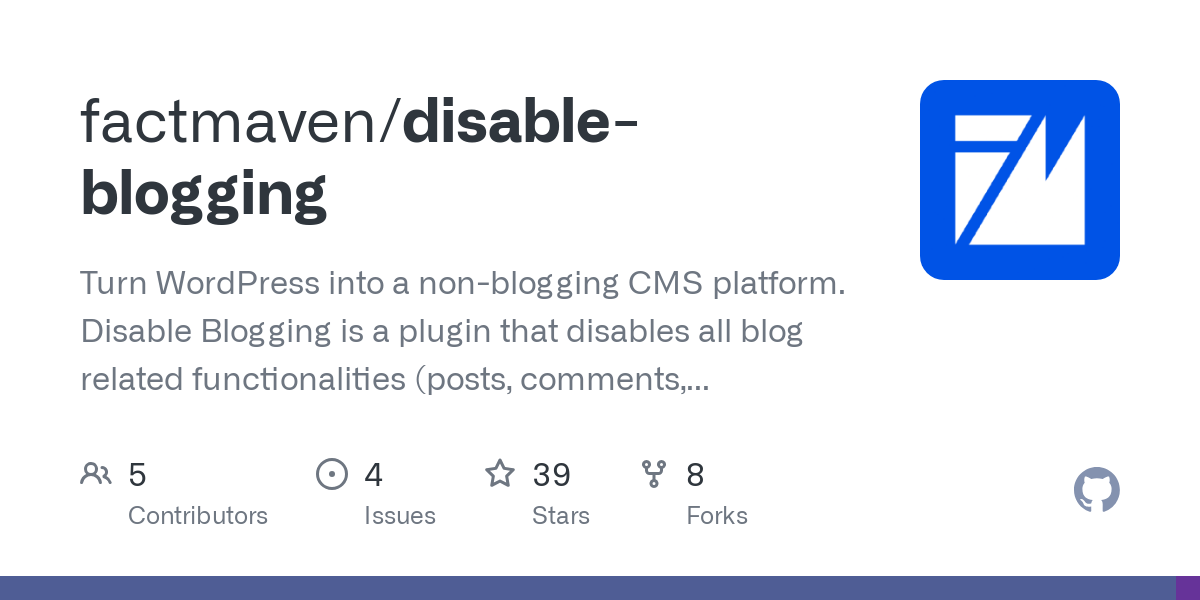 disable blogging