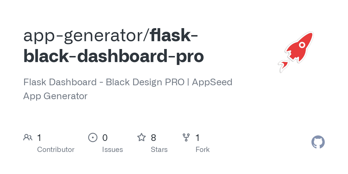 flask black dashboard pro