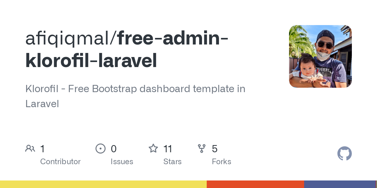 free admin klorofil laravel