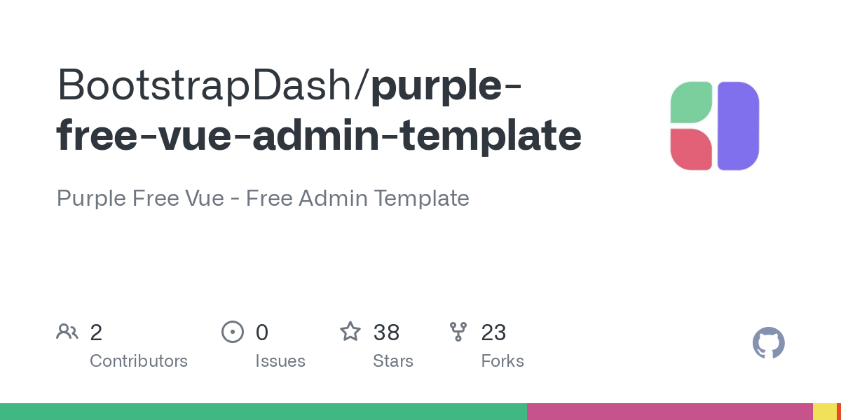 purple free vue admin template