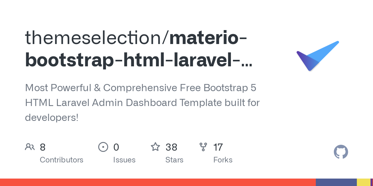 materio bootstrap html laravel admin template free