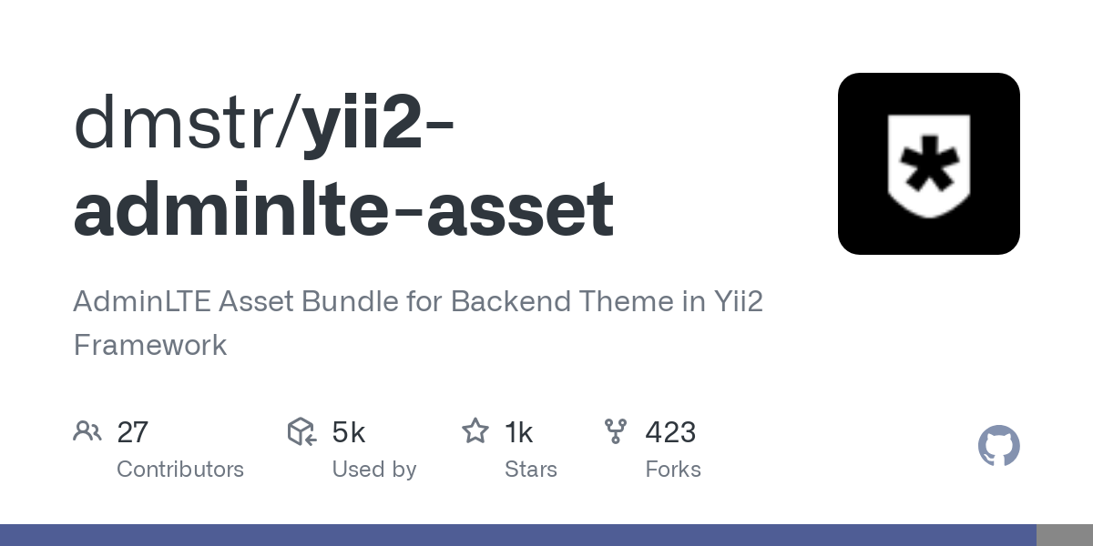 yii2 adminlte asset