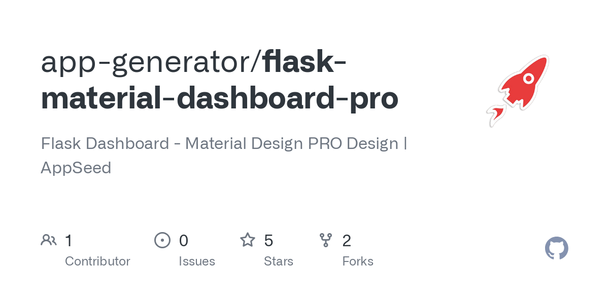 flask material dashboard pro