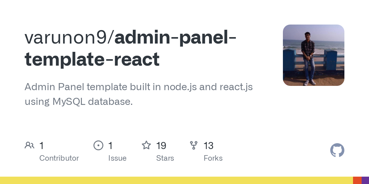 admin panel template react