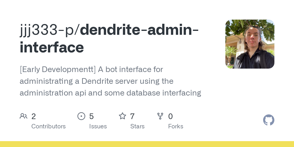 dendrite admin interface