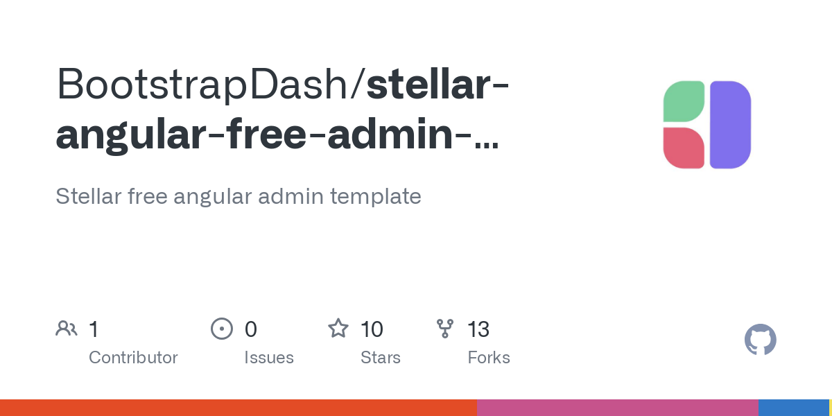 stellar angular free admin template