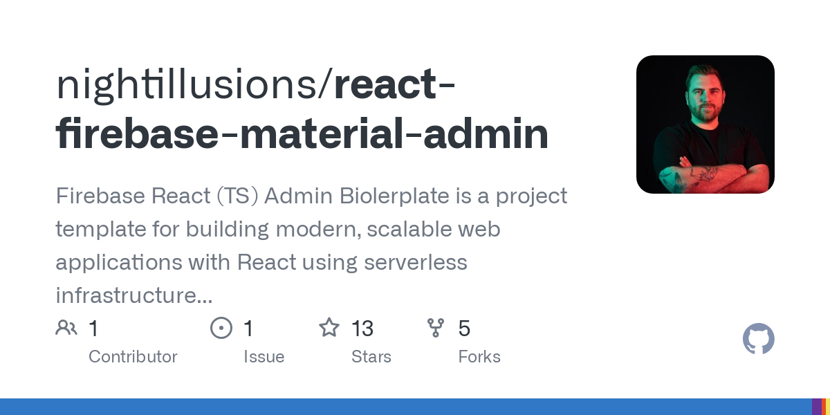 react firebase material admin