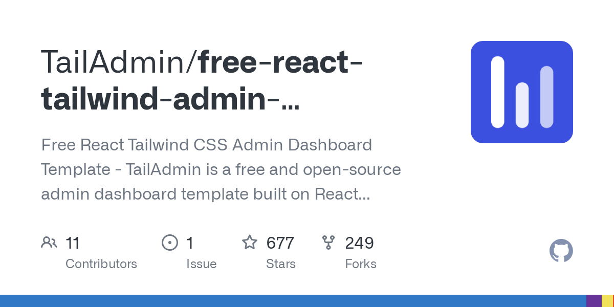 free react tailwind admin dashboard