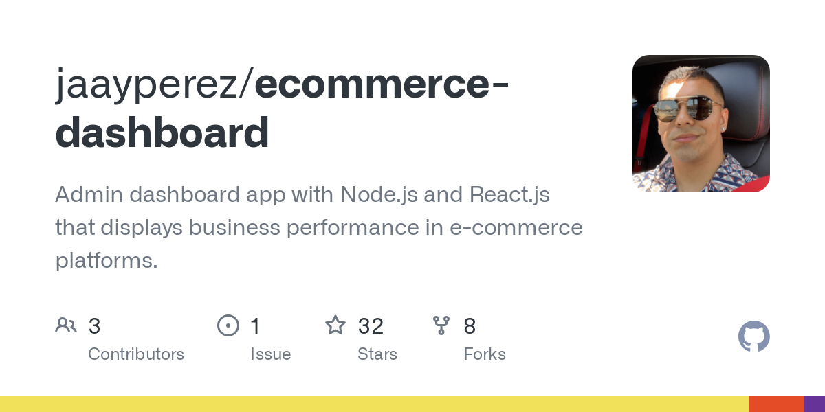 ecommerce dashboard