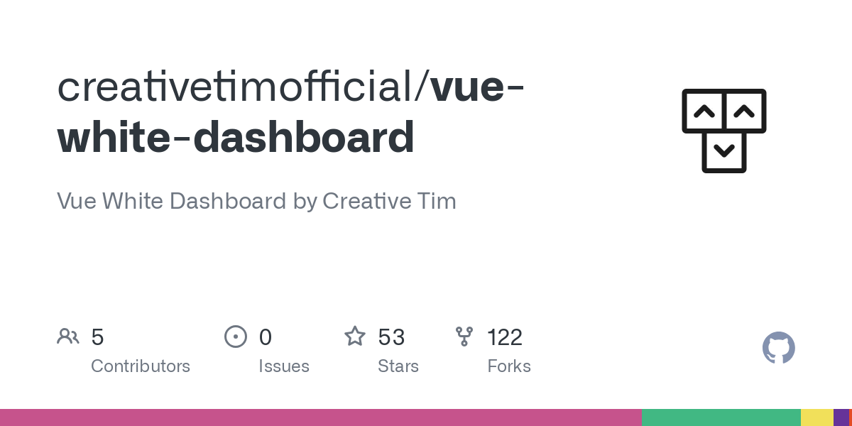 vue white dashboard