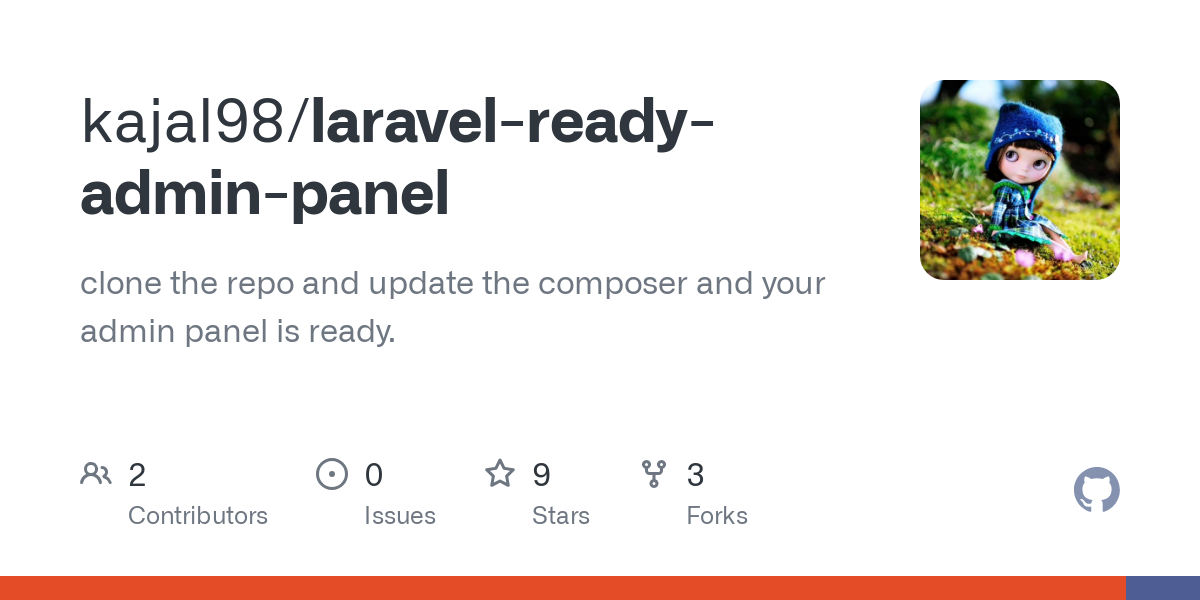 laravel ready admin panel