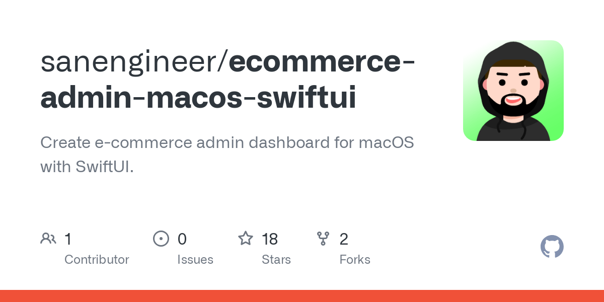 ecommerce admin macos swiftui