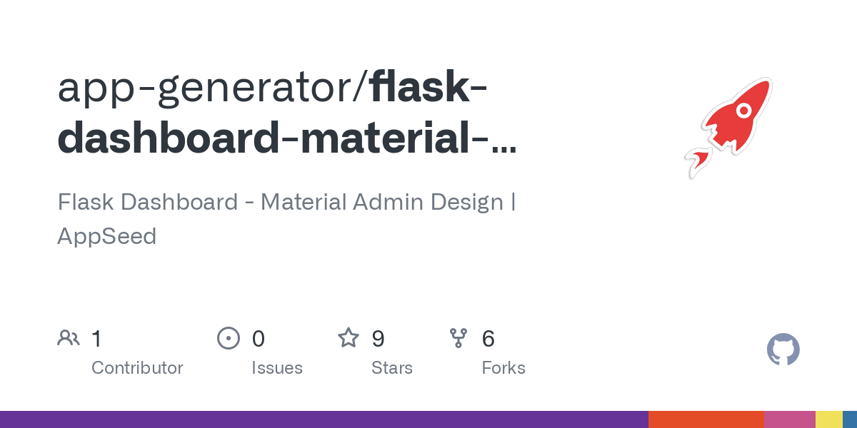 flask dashboard material admin