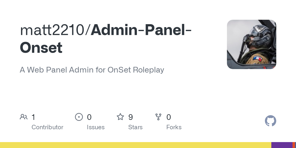 Admin Panel Onset