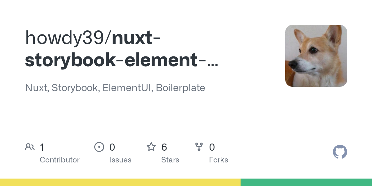 nuxt storybook element boilerplate